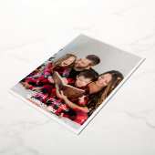 クリスマモダンスミニマルト写真スクリプトスターカード 箔シーズンカード (回転した状態)