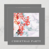 *～*クリスマ企業のスパーソナルSnow AP20ベリー 招待状 (正面/裏面)