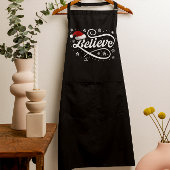 クリスマ信じスサンタクロース – Santa Hat Black エプロン
