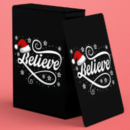 クリスマ信じスサンタクロース – Santa Hat Black トランプ