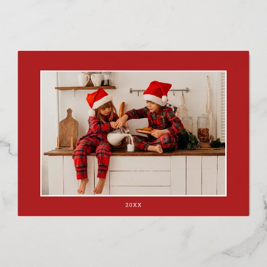 クリスマ信じス魔法赤2枚 箔シーズンカード (裏面)