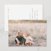 クリスマ感謝していス・ユー・フォト・カード サンキューカード (正面/裏面)