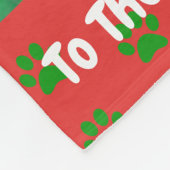 クリスマ最高のス猫パパのペット写真 フリースブランケット (角)