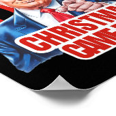 クリスマ来ストドナルドおもしろいトランプサンタクル ポスター (角)