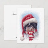 クリスマ犬 シーズンカード (正面/裏面)