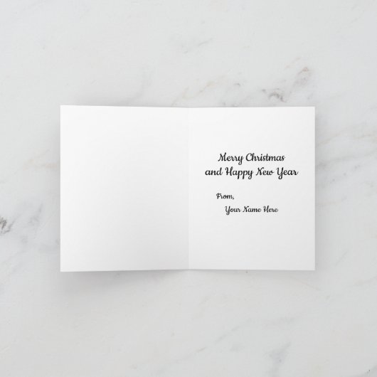 クリスマ素晴らしスグライダー ノートカード (内部)