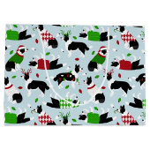 クリスマ縁どスコリーラージ抱き枕 ラージペーパーバッグ (裏面)