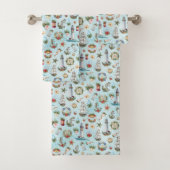 クリスマ航海のス海岸灯台の船 バスタオルセット (インサイチュ)