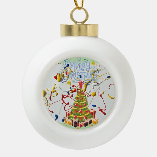 クリスマ装飾ボール セラミックボールオーナメント (正面)