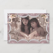 クリスマ賛美スの透明なピンクのフォトカード シーズンカード (正面)