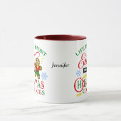 クリスマ食べスクッキーかわいい マグカップ (中央)