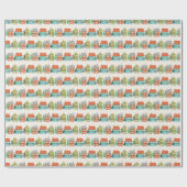 クリスマ飾スハウスホワイト ラッピングペーパー (フラット)