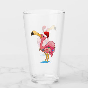 クリスマ飾ス・フラミンゴ飲料グラス タンブラーグラス