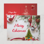 クリスマ ポストカード (正面/裏面)