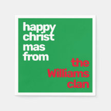 クリスミニマルスシンプルモダンパーティー紙赤n