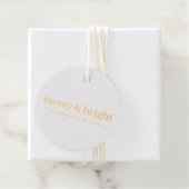 クリスミニマルマメリースと明るい金ゴールドと白 フェイバータグ (箱)