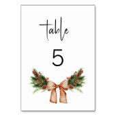 クリスミニマルマ結婚ス テーブルナンバー (裏面)