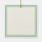 クリスムカフォトホパーソナライズされたトリデイオーナメント セラミックオーナメント (裏面)