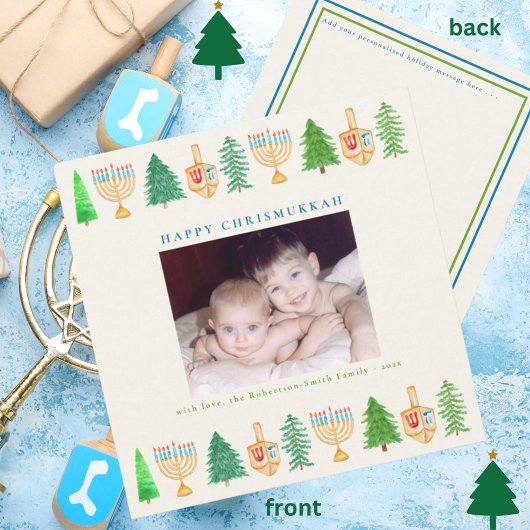 クリスムカフォトホリデーメッセージクリスマスカード シーズンカード