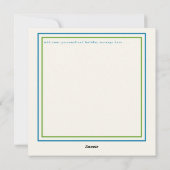 クリスムカフォトホリデーメッセージクリスマスカード シーズンカード (裏面)