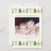 クリスムカフォトホリデーメッセージ5x7ホリデーカード シーズンカード (正面)