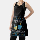 クリスムカメリーーおもしろいユダヤ人ハヌッカホリデー エプロン (インサイチュ)