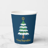 クリスムカメリーーキュートHanukkahクリスマスパーティー 紙コップ (正面)