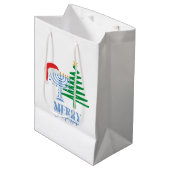 クリスムカメリーーホワイト抱き枕 ミディアムペーパーバッグ (正面アングル)