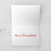 クリスムカメリーーユダヤ人クリスマスグリーティングカード シーズンカード (内部)