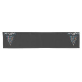 クリスムカメリーーユダヤ教ホリデーハヌカー ショートテーブルランナー (横)