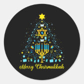 クリスムカメリーー(ユダヤ教)メノラークリスマスツリーハヌカー(ユダヤ教の祭り) ラウンドシール (正面)