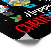 クリスムカ格言メリークリスマスアンドハッピーハヌク ポスター (角)