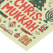 クリスムカ・ハヌカー聖降誕祭ユダヤ教 ショートテーブルランナー (コーナー)
