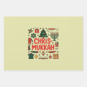 クリスムカ・ハヌカー聖降誕祭ユダヤ教 ラッピングペーパーシート (正面)