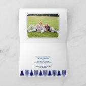 クリスムカNavy Blue Holidayあなたの写真を追加 シーズンカード (内部)