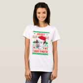 クリスムスクメリーの醜いクリスマスセーター Tシャツ (正面フル)