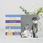 クリスムッカフォトシルバーカラフル金ゴールドストライプ シーズンカード (スタンド正面)