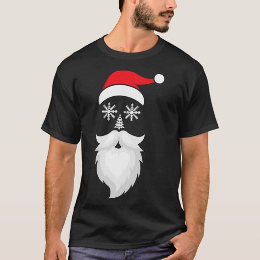 クリスメリーおもしろいスサンタハットクリスマスファミリーキリスト Tシャツ (正面)