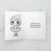 クリスメリースバレリーナ色彩少女のページ カード (内部)