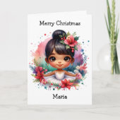 クリスメリースバレリーナ色彩少女のページ カード (正面)