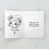 クリスメリースバレリーナ色彩少女のページ カード (内部)