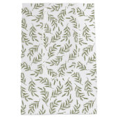 クリスメリースフェスティバルサイプレスパターンホリデー ミディアムペーパーバッグ (裏面)