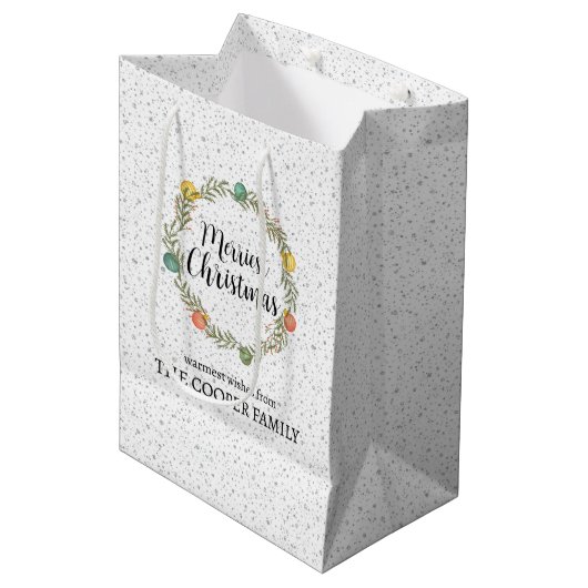 クリスメリースフェスティバルリースホリデー抱き枕 ミディアムペーパーバッグ (正面アングル)