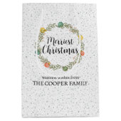 クリスメリースフェスティバルリースホリデー抱き枕 ミディアムペーパーバッグ (正面)