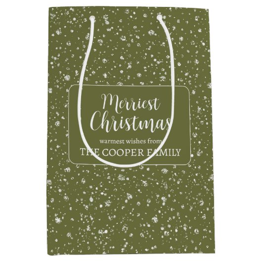 クリスメリースフェスティバルリースホリデー抱き枕 ミディアムペーパーバッグ (正面)