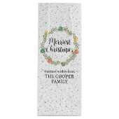 クリスメリースフェスティバルリースホリデー抱き枕 ワインギフトバッグ (正面)