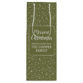 クリスメリースフェスティバルリースホリデー ワインギフトバッグ (正面)