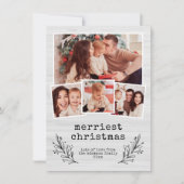 クリスメリースマスバッファロープレイドホリデーフォト シーズンカード (正面)
