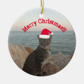クリスメリースマブ猫好き セラミックオーナメント (正面)