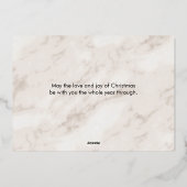 クリスメリータンのキリスト写真 箔シーズンカード (裏面)